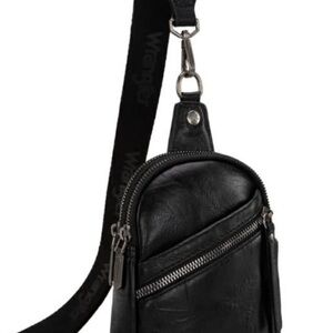 NWT Wrangler Black Leather Bag